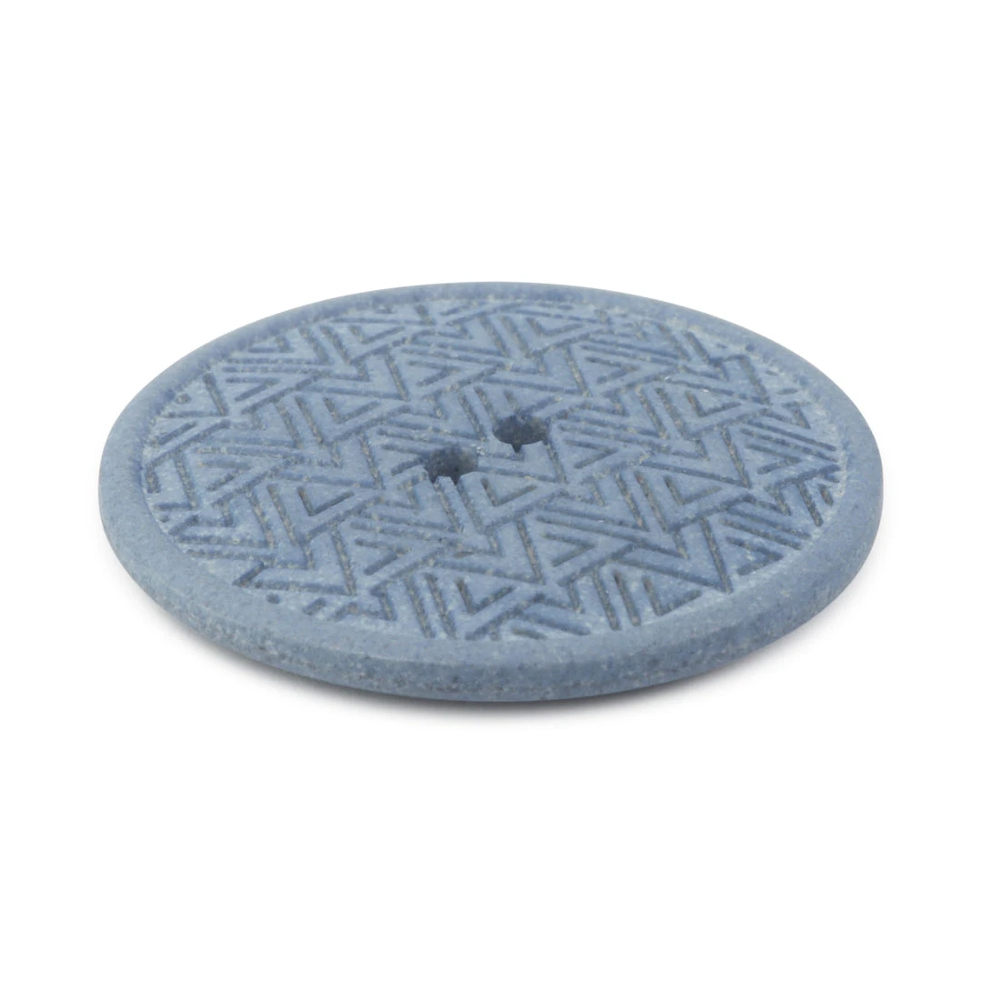 Dritz Recycled Hemp Geometric Round Button, 28mm 19 Dritz Recycled Hemp Geometric Round Button, 28mm