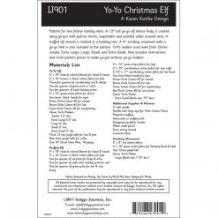 Indygo Junction Yo-Yo Christmas Elf Pattern Crafts & Toys
