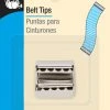 Dritz Buckles 1" Belt Tips, Nickel 2 Dritz Buckles 1" Belt Tips, Nickel