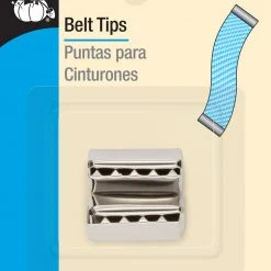 Dritz Buckles 1" Belt Tips, Nickel