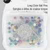 Dritz 1-1/2" Long Color Ball Pins, Assorted, 75 Pc Pins & Accessories