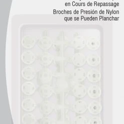 Dritz 5/16" Iron Safe Nylon Snaps, 18 Sets, Clear