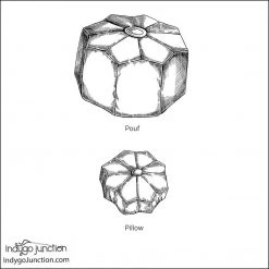 Indygo Junction Dresden Pouf & Pillow Pattern, PDF Download