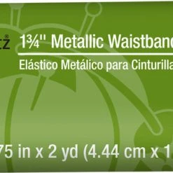 Dritz 1-3/4" Metallic Waistband Elastic, 2 Yd Elastics