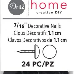 Dritz Decorative Nails & Tacks 7/16" Smooth Decorative Nails, 24 Pc 46 Dritz Decorative Nails & Tacks 7/16