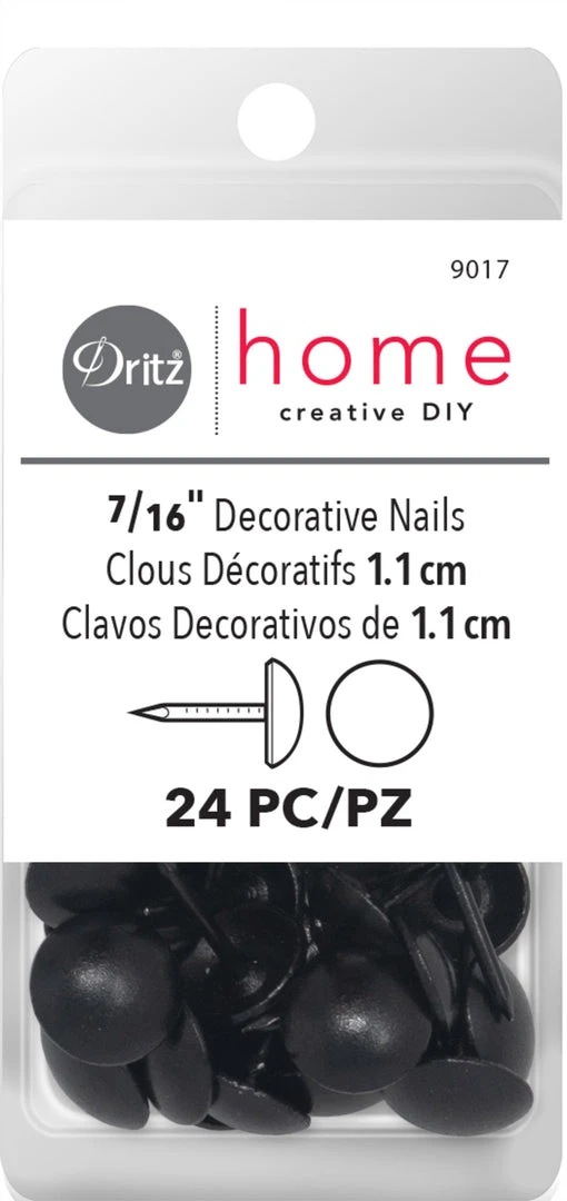Dritz Decorative Nails & Tacks 7/16" Smooth Decorative Nails, 24 Pc 11 Dritz Decorative Nails & Tacks 7/16" Smooth Decorative Nails, 24 Pc