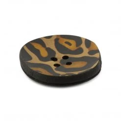 Dritz Buttons & Cover Buttons Recycled Printed Leather Button, 30mm