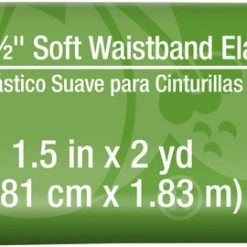 Dritz Elastics 1-1/2" Soft Waistband Elastic, 2 Yd