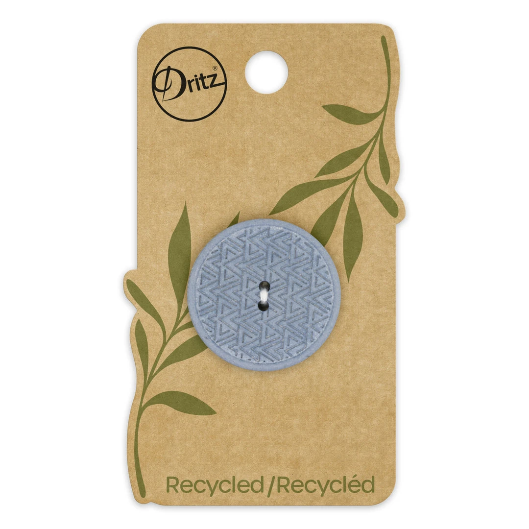 Dritz Recycled Hemp Geometric Round Button, 28mm 15 Dritz Recycled Hemp Geometric Round Button, 28mm