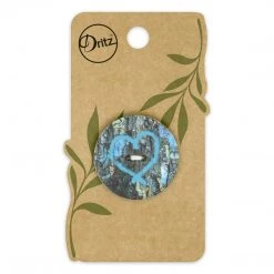 Dritz Buttons & Cover Buttons Sustainable Coconut Round Heart Button, 30mm