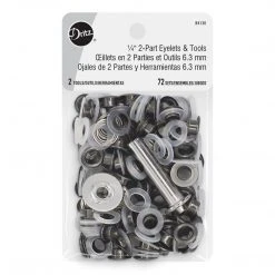 Dritz 1/4" 2-Part Eyelets & Tools, 72 Sets Bulk Notions