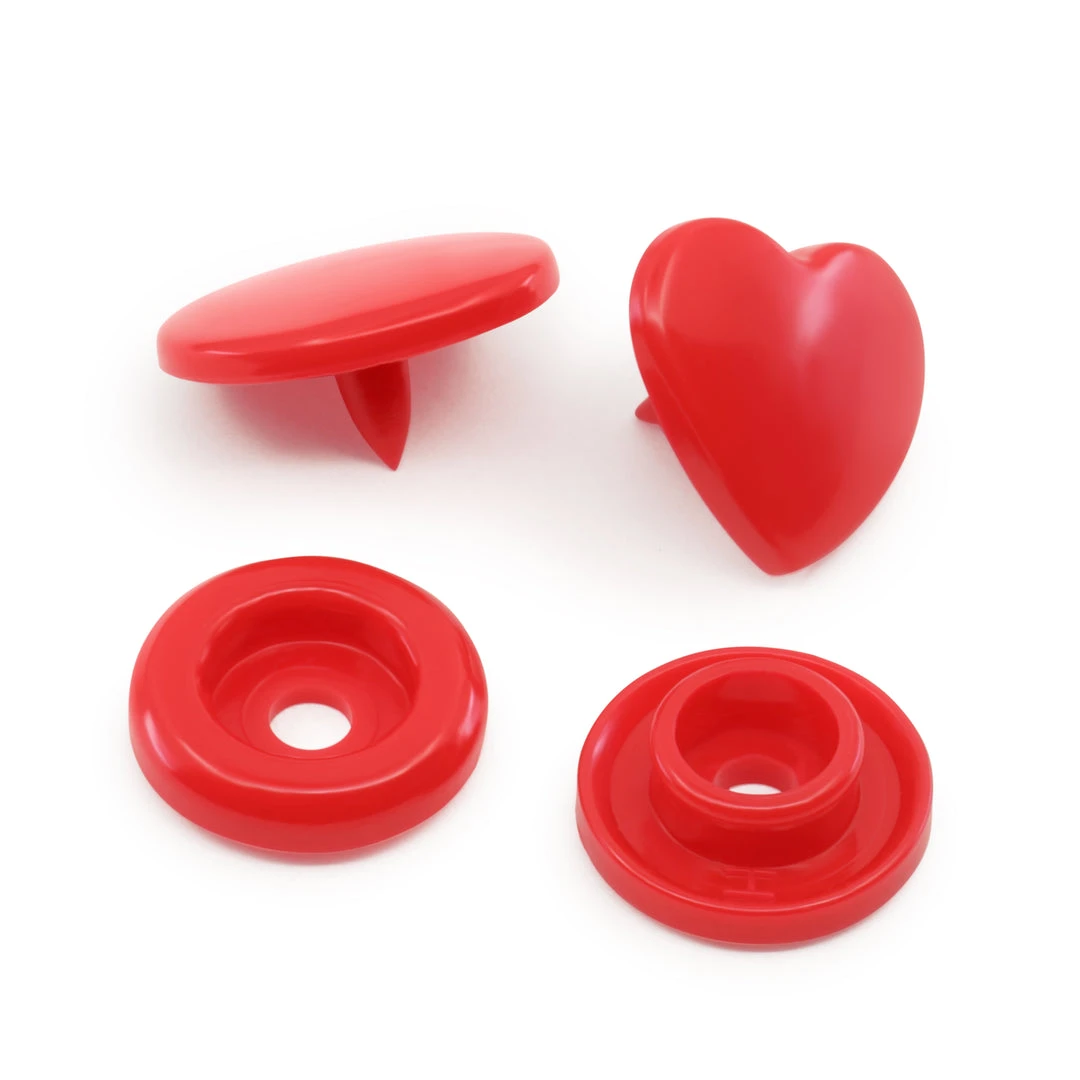 Dritz Plastic Color Heart Snaps, 12 Sets 9 Dritz Plastic Color Heart Snaps, 12 Sets