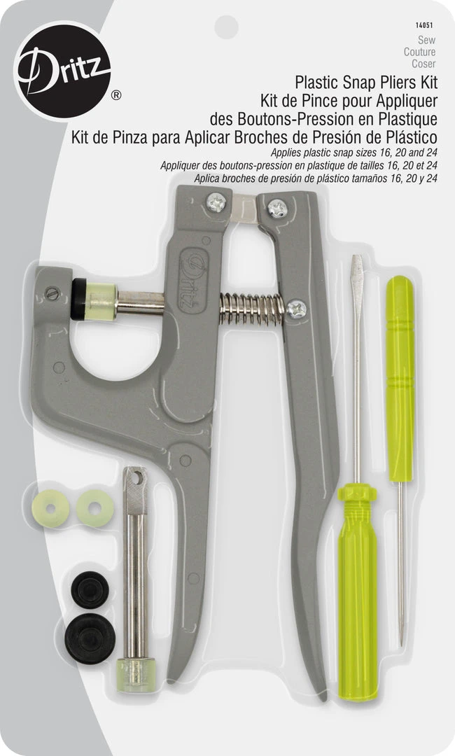 Dritz Plastic Snap Pliers Kit, Gray Outlet 3 Dritz Plastic Snap Pliers Kit, Gray Outlet