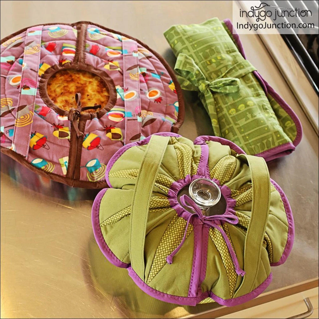 Indygo Junction Potluck Circular Casserole & Servingware Party Set Pattern, PDF Download 6 Indygo Junction Potluck Circular Casserole & Servingware Party Set Pattern, PDF Download