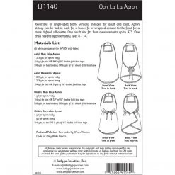 Indygo Junction Ooh La La Apron Pattern, PDF Download Aprons