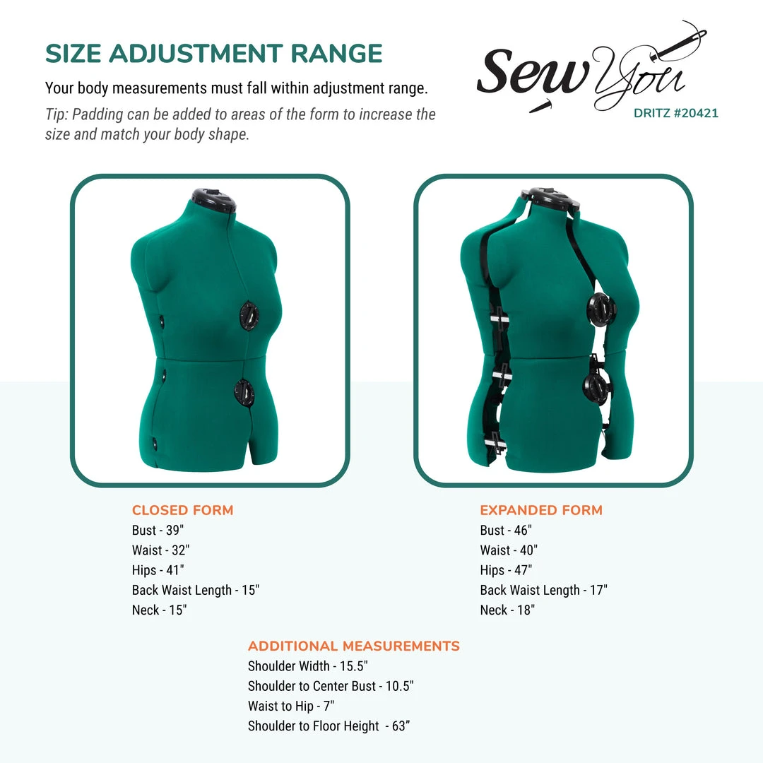 Dritz Sew You Adjustable Dress Form Dress Forms 4 Dritz Sew You Adjustable Dress Form Dress Forms