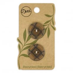 Dritz Recycled Polyester Round Button, 23mm, 2 Pc