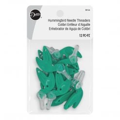 Dritz Hummingbird Needle Threaders, Green, 12 Pc