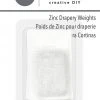 Dritz Zinc Drapery Weights, 4 Pc Drapery Tape, Hooks & Weights