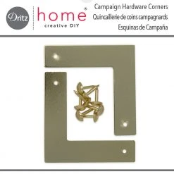 Dritz Smooth Campaign Hardware Corners, Small, 4 Pc 32 Dritz Smooth Campaign Hardware Corners, Small, 4 Pc