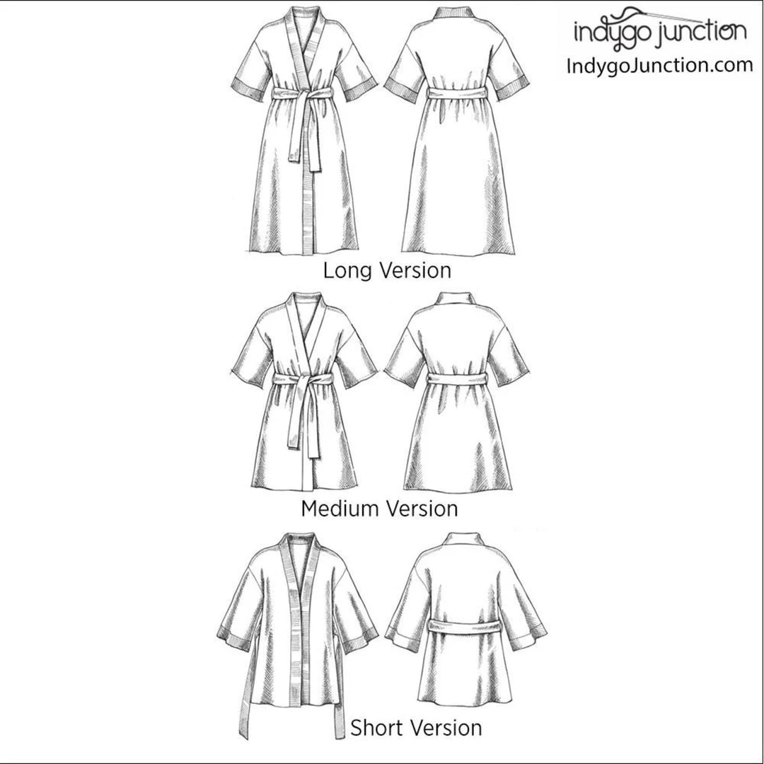 Indygo Junction Klassic Kimono Robe Pattern, Shippable Apparel 5 Indygo Junction Klassic Kimono Robe Pattern, Shippable Apparel