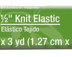 Dritz 1/2" Knit Elastic, White Elastics