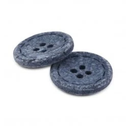 Dritz Recycled Cotton Round Stitch Button, 20mm, 3 Pc Buttons & Cover Buttons