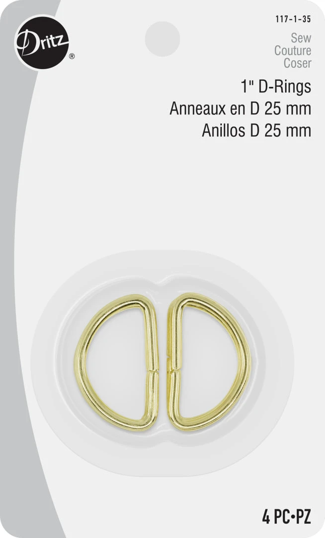 Dritz 1" D-Rings, 4 Pc 11 Dritz 1" D-Rings, 4 Pc