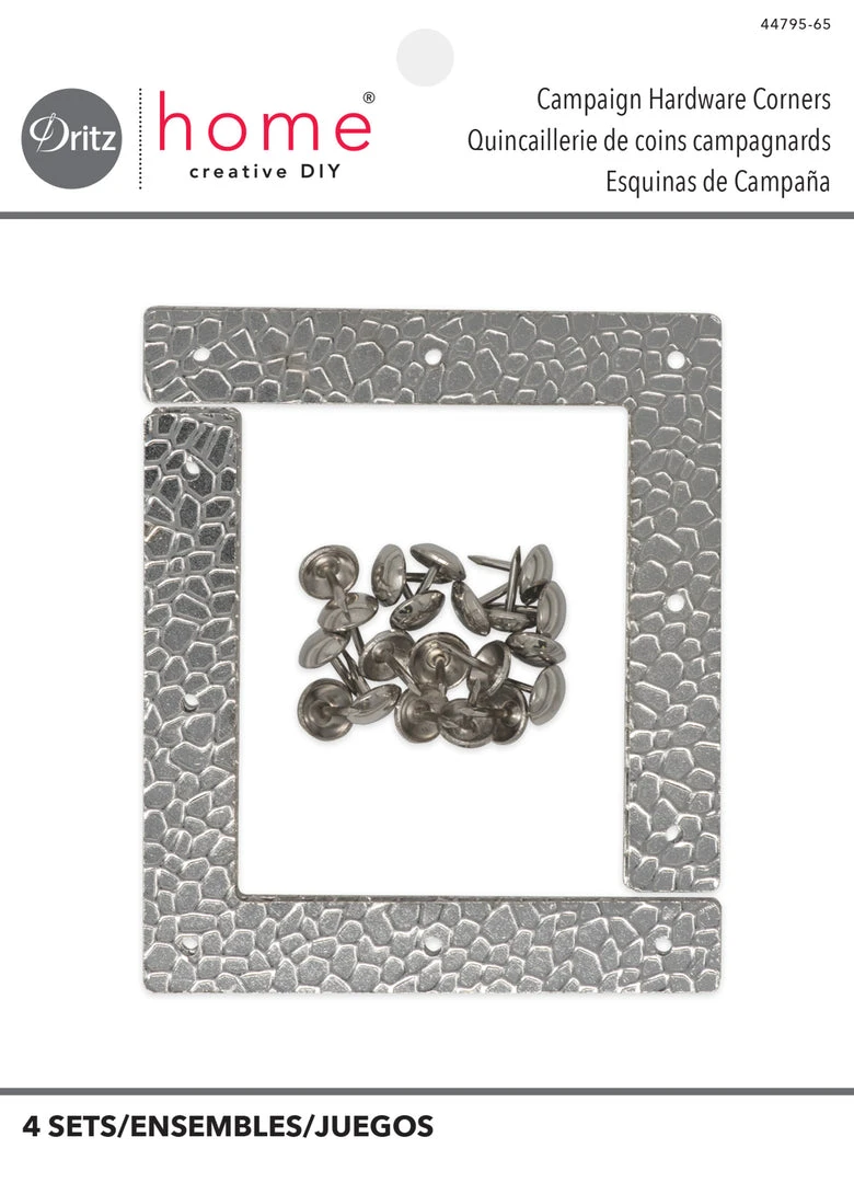 Dritz Textured Campaign Corners, Large, 4 Pc 3 Dritz Textured Campaign Corners, Large, 4 Pc