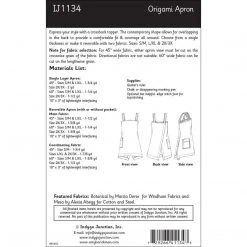 Indygo Junction Origami Apron Pattern, PDF Download Aprons 14 Indygo Junction Origami Apron Pattern, PDF Download Aprons