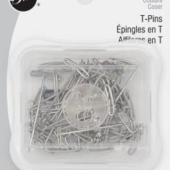 Dritz Pins & Accessories 1-1/2" T-Pins, Nickel, 35 Pc