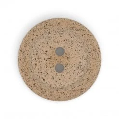 Dritz Recycled Coffee Round Button, 34mm, Medium Brown Buttons & Cover Buttons