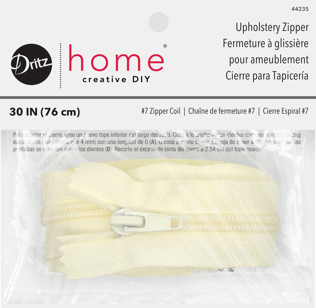 Dritz Upholstery Zipper, Cream 11 Dritz Upholstery Zipper, Cream