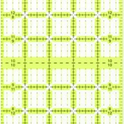 Omnigrid Non-Slip Rectangle Ruler, Neon Quilting Rulers