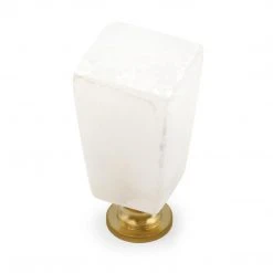 Dritz Stone Tapered Knob, White