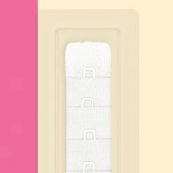 Dritz 3/4" Soft Bra-Back Extender, White Bra-Back Extenders