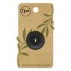 Dritz Recycled Leather Round Button, 25mm, Black Buttons & Cover Buttons