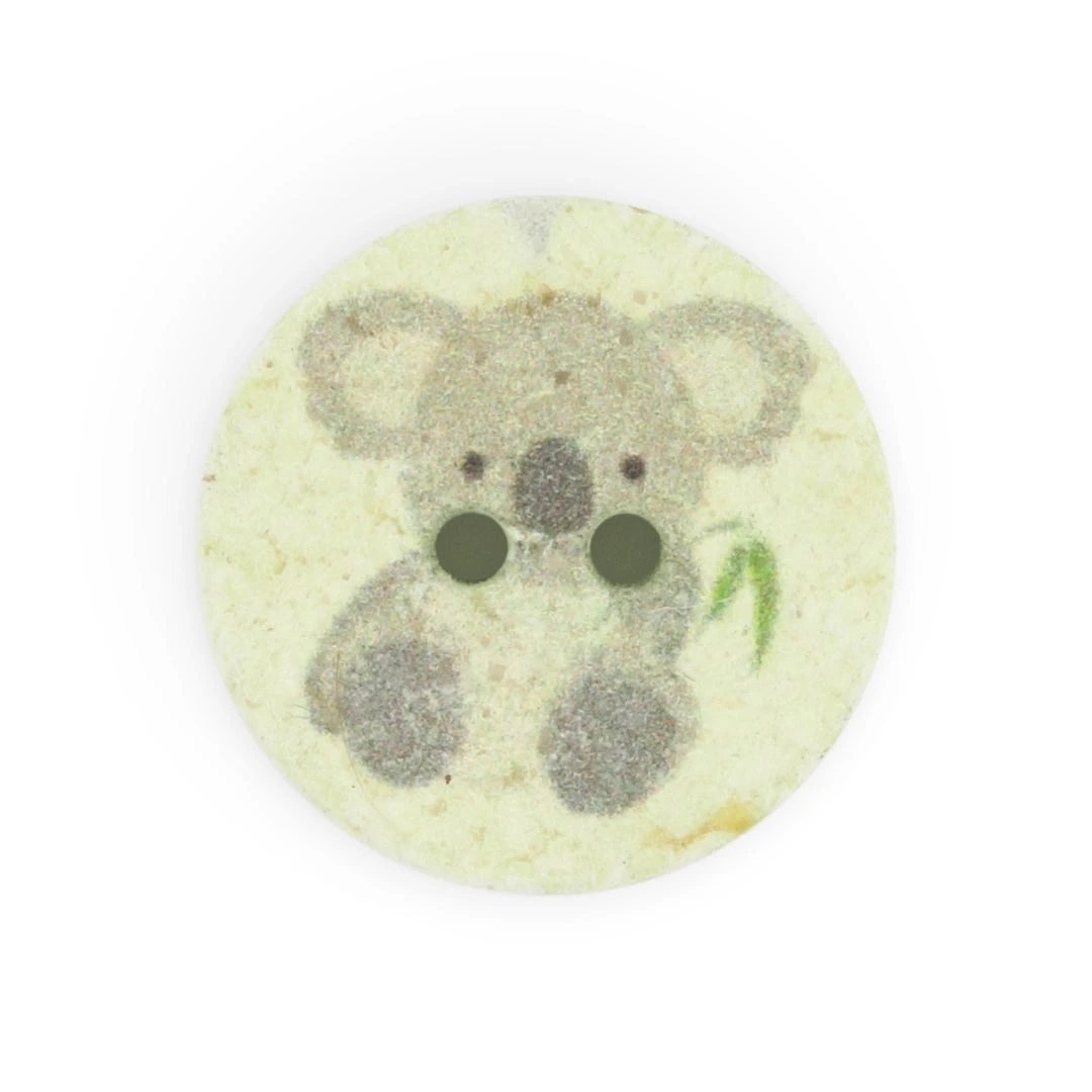 Dritz Recycled Cotton Koala Button, 18mm, 3 Pc 4 Dritz Recycled Cotton Koala Button, 18mm, 3 Pc