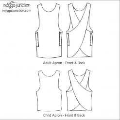 Indygo Junction Aprons Crossback Reversible Adult And Child Apron Pattern