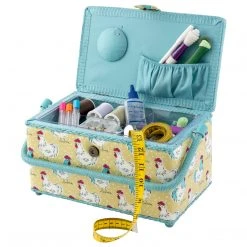 Dritz Rectangular Sewing Basket, Medium