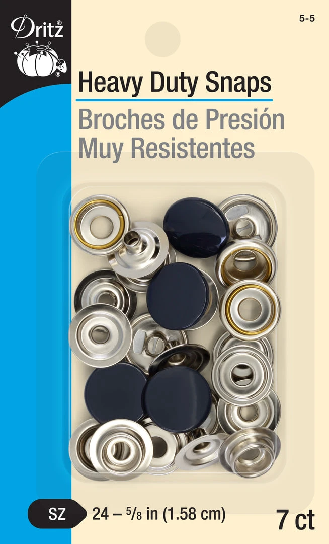 Dritz 5/8" Heavy Duty Snaps, 7 Sets 27 Dritz 5/8" Heavy Duty Snaps, 7 Sets