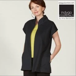 Indygo Junction Mandarin Vest Pattern Apparel