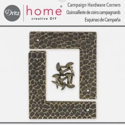 Dritz Textured Campaign Corners, Small, 4 Pc