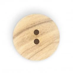 Dritz Sustainable Wood Round Button, 20mm, Beige, 3 Pc Buttons & Cover Buttons