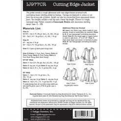 Indygo Junction Apparel Cutting Edge Jacket Pattern 19 Indygo Junction Apparel Cutting Edge Jacket Pattern