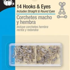 Dritz Hooks & Eyes, 14 Pc, Nickel