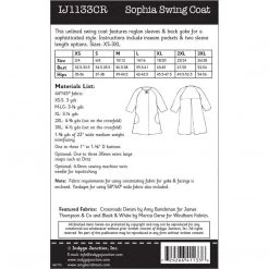 Indygo Junction Sophia Swing Coat Pattern Apparel