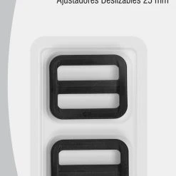 Dritz 1" Slide Adjusters, Black, 2 Pc Buckles