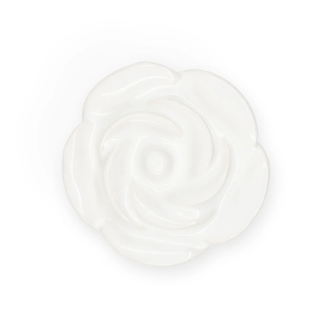 Dritz Ceramic Flower Knob, White 3 Dritz Ceramic Flower Knob, White