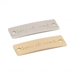 Dritz Metal Labels, Assorted, 4 Pc Lettering & Embellishments